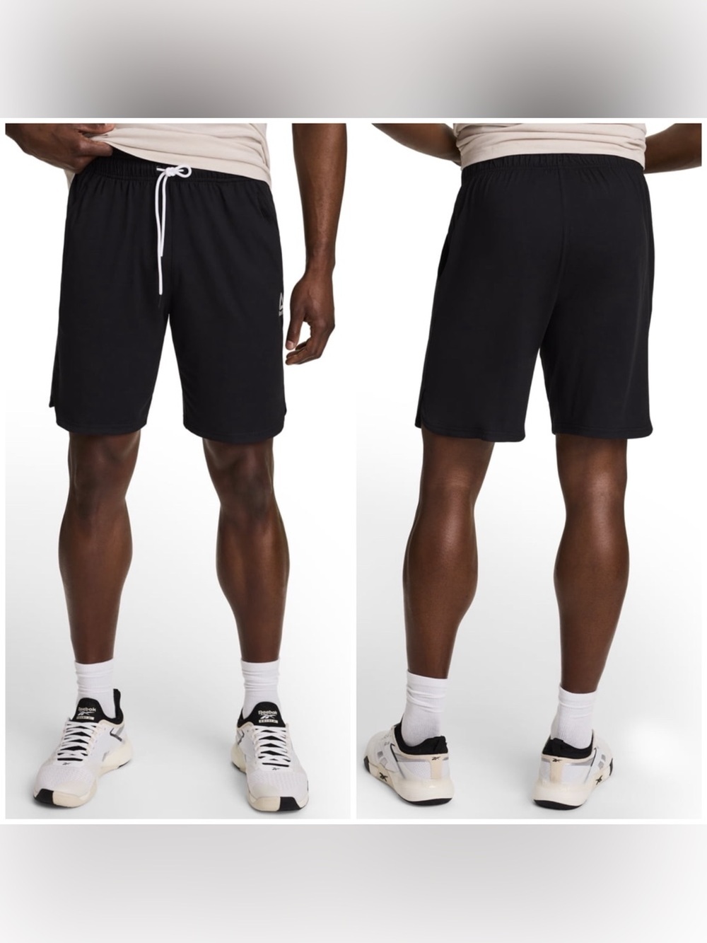 Lot Of 3 Reebok Men's Legacy Core 9" Inseam Athletic Shorts In Black Size L GUC